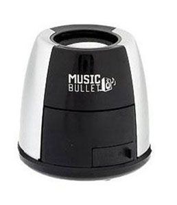 As Seen on TV Music Bullet Rechargeable Black Portable Mini Speaker B