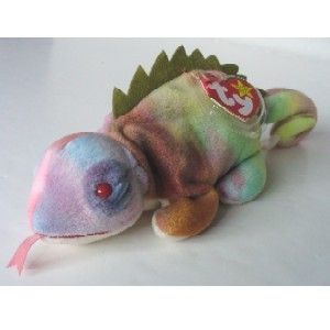 IGGY THE IGUANA TY BEANIE BABY W TONGUE SWING TAG IN BACK TAG