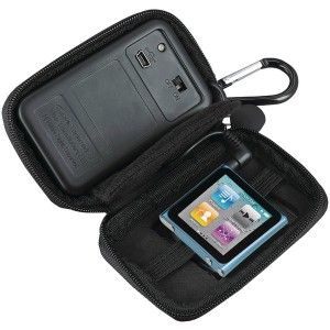 iHome IHM11B iPod Nano 5g 6g iPod Shuffle Rechargeable Speaker Case