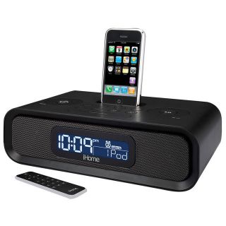 iHome IP98BR Dual Alarm Clock Radio for Your iPhone or iPod