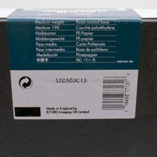 Ilford Multigrade IV RC 8x10 100 Sheets SEALED Darkroom Paper