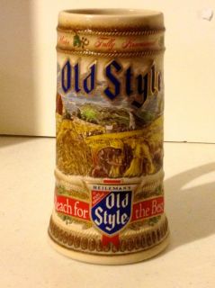 1988 Old Style stein. This 7 1/2 stein was made in the USA by Ilka