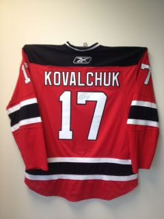 17 Ilya Kovalchuk Signed Authentic New Jersey Devils Jersey