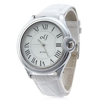 EUR € 5.23   Unisex Roman Number Style PU Analog Quartz Wrist Watch