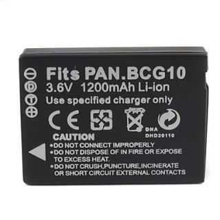 1200mAh Camera Battery DMW BCG10E for PANASONIC Lumix DMC TZ6 and More