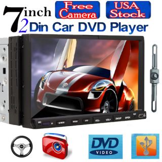  Dash with Camera Touch Screen DVD Car Player Stereo RDS Radio