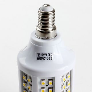 E14 SMD 3528 156led 500lm 8,5 W warmweiß Mais Glühbirnen (220 240V)