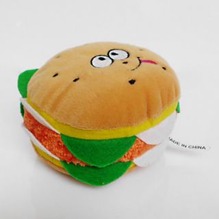 hamburguesa delicioso juguete chirriante para los perros (colores