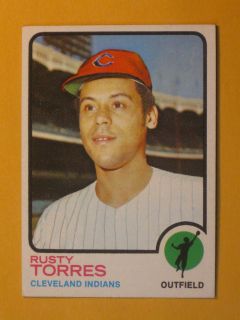 1973 Topps Baseball High 571 Rusty Torres Cleveland Indians EXMT Nice