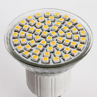 E14 60x3528 SMD 3.5W 400LM 2800 3200K Warm White Light LED Spot Bulb