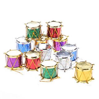 USD $ 1.59   12 Pack 3cm 1 Sequin Drums Christmas Ornaments Pack,