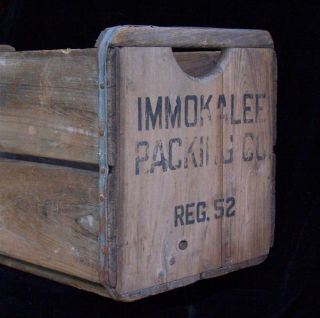 Vintage Immokalee Packing Company Wooden Shipping crate for Fruits and