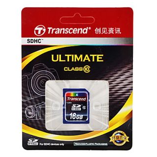USD $ 20.29   16GB Transcend Class 10 SDHC Flash Memory Card,