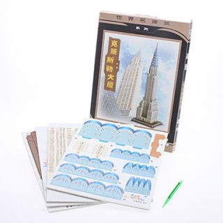 USD $ 17.39   DIY Paper 3D Puzzle Chrysler Building (70pcs, No.2802 D