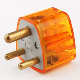 South Afica To All Standard Travel Adapter(15A 250V ,Orange and Gray