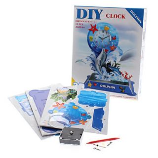EUR € 19.77   DIY 3D Puzzle Dolphin alarma (19pcs, dificultad 4 de 5
