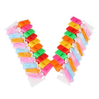 USD $ 3.69   20 Multicolor Whistles with Plastic Package (Muticolor