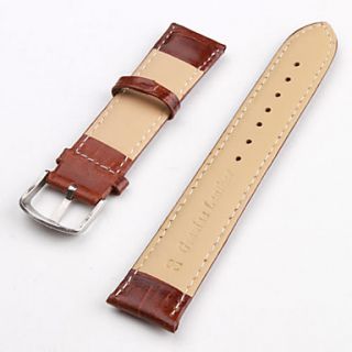 USD $ 2.99   Unisex Genuine Leather Watch Strap 20MM (Brown),