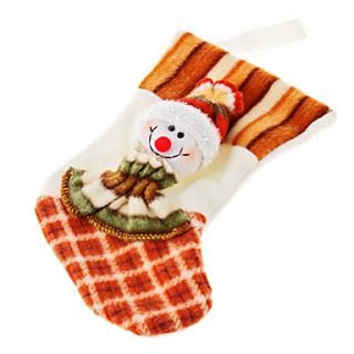 Kids Flush Mini Snowman Christmas Stockings (18cm, Random Style