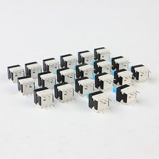  Lock Push Button Switch (20 Piece Pack), Gadgets