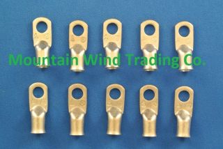 10 4 Gauge AWG x 5 16 inch Copper Lug Battery Cable Connector Terminal