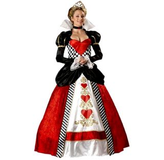 Queen of Hearts Adult Halloween Costume Royalty Party Alice in