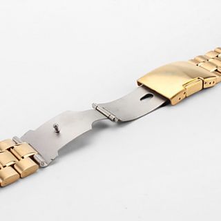 EUR € 10.57   unisex roestvrij stalen horloge band 22mm (goud