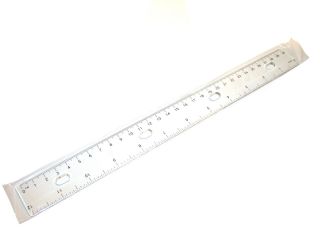 Clear 12 Inch/ Metric Plastic Shatterproof Rulers    50
