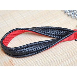 USD $ 22.69   Nylon Handle Stainless Steel Link Chain Style Dog Leash