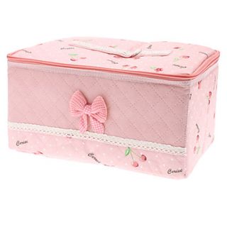 USD $ 8.99   31x21x17cm Cherry Pattern Foldable Family Storage Box