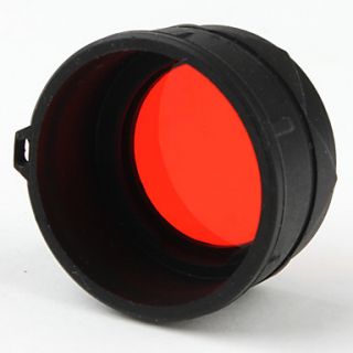 jetbeam 1 pulgada de diámetro del filtro rojo para linterna 3m c25