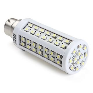 B22 SMD 3528 96led 300lm 5w bombillas naturales de maíz blanco (220