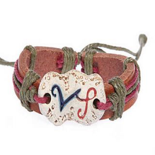 EUR € 2.93   mode en cuir à la main bracelet zodiac virgo (bss23