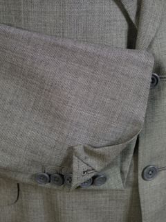 1991 Tommy Nutter Savile Row Full Bespoke Grey s B 3 Piece Suit 44L