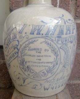 RARE I w Harper Nelson Co Kentucky Quarter Gallon Stoneware Whiskey