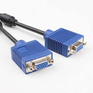 USD $ 5.99   1 to 2 VGA Cable Splitter (26cm),