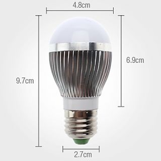 E27 3W 6x5630 SMD 270 290LM 6000 6500K Natuurlijk wit licht LED Ball