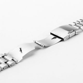 USD $ 9.29   Unisex Stainless Steel Watch Band 24MM (Silver),
