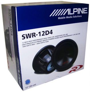  SWR 12D4 12 Car Subwoofer 12 inch High Perfomance Dual Voice Subwoofer