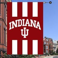Indiana Hoosiers Flag 28x40 Sleeved Porch Banner ZZ