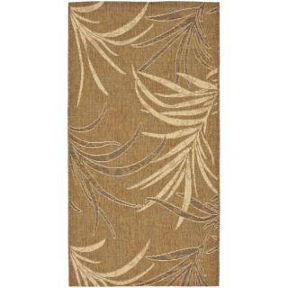 Indoor Outdoor Gold Cream Carpet Area Rug 3 x 5