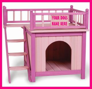 Princess Palace Small Dog Indoor House and Second Story Deck with A