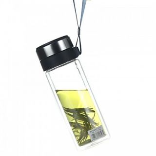 USD $ 36.79   Portable Glass Travel Tea Bottle (280ml),