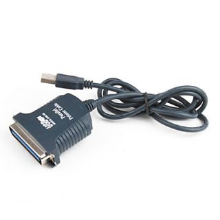 USD $ 6.19   1m USB 2.0 to 36 Pin Parallel Printer Adapter Cable,