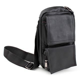 EUR € 32.37   Männer stilvolle Leder Gürteltasche (schwarz), alle