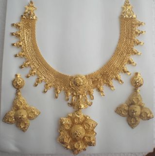 Bridal Indian Rustic Design Guranteed Real Look Gold Tone Jewellery