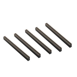 10 stuks 2 x 40 pin dubbele rij 2.54mm break away vrouwelijke header