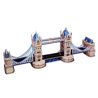 DIY Arquitetura 3D Puzzle britânica Tower Bridge (41pcs, dificuldade