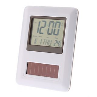 LCD de 2,5 Alarme Relógio Digital Calendário Termômetro (Solar