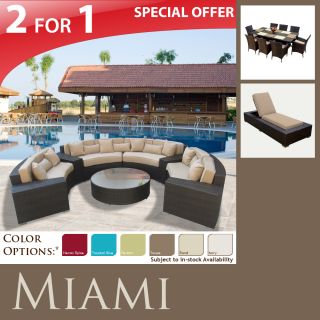  Sofa Outdoor Wicker Furniture 9pc Dining Luxury Chaise Lounge